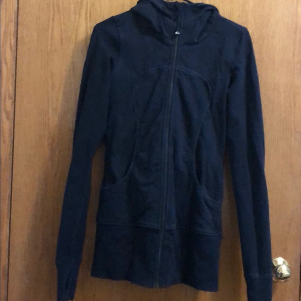 Lululemon Hoodie with Zip Up - Black (faded)